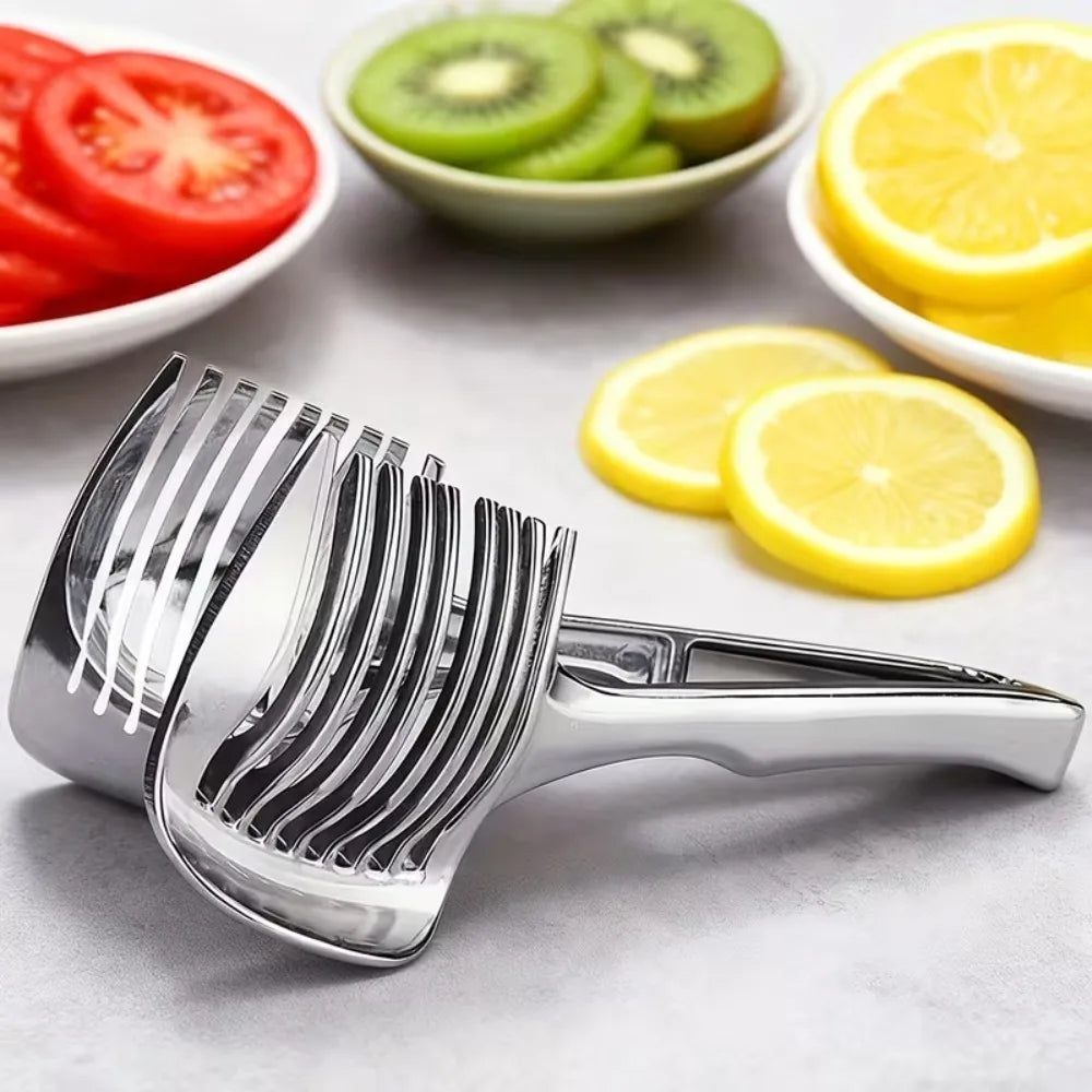 Alloy Handheld Slicer for Fruits Tomato Potato Onion Lemon Vegetable Cutter Kitchen Tools Kitchen Gadgets and Accessories 1PC