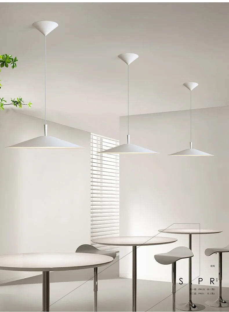 Modern Minimalist Black/White Designer Ceiling Chandelier Lights Modern LED Indoor Lighting Living/Dining Room Kitchen Island