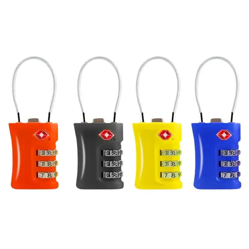 Travel TSA Customs Lock Password Changeable Lock 3 Digit Portable Zinc Alloy Suitcase Luggage Backpack