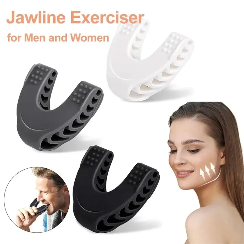 New Facial Mouth Jawline Face Fitness Muscle Chew Ball Bite Breaker Training Equipment U Shape Jaw Exerciser
