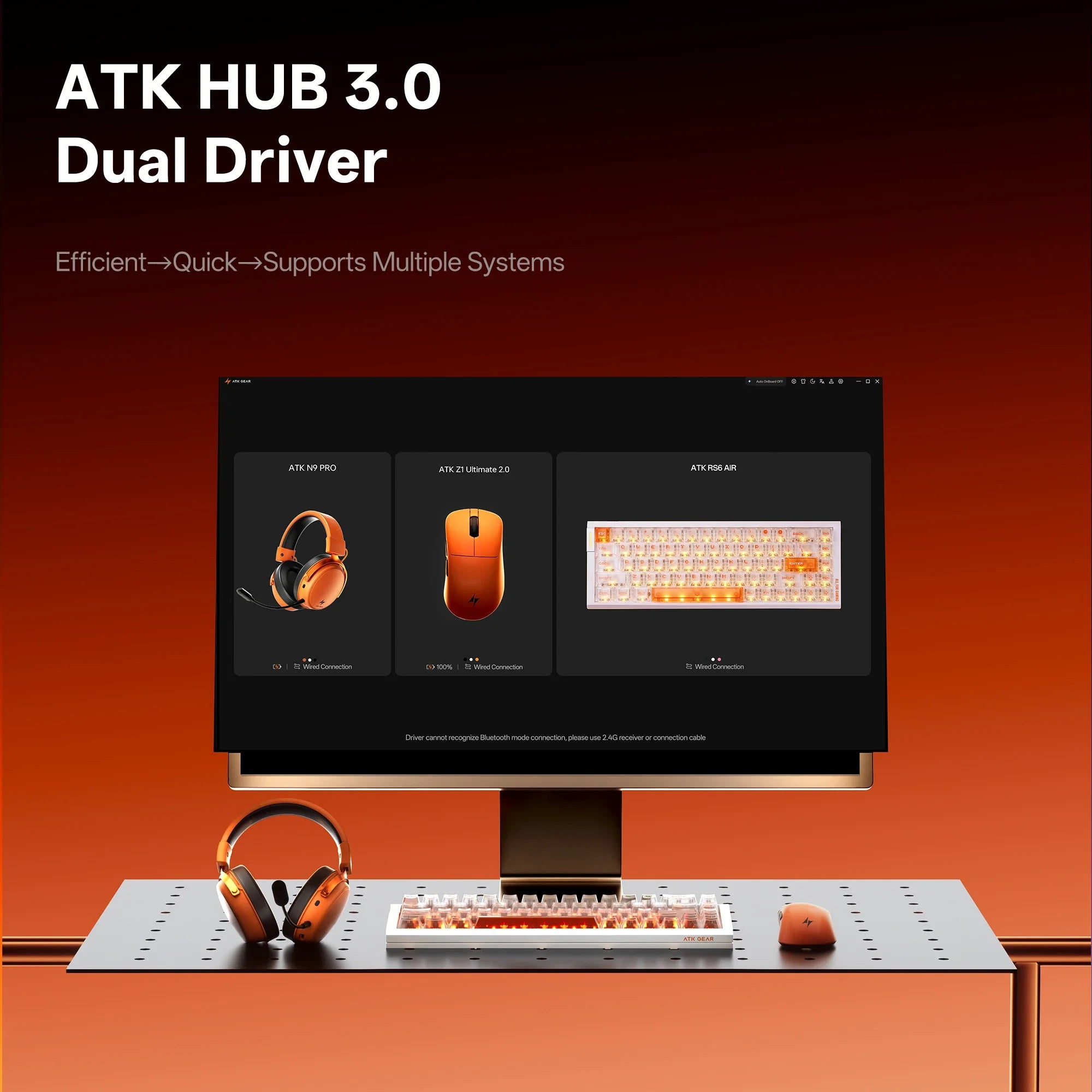 ATK Blazing Sky Z1 V2 Ultimate E-sports Lightweight Mouse Wireless Dual Mode PAW3950 Ultra 8K Right-handed engineering Mouse