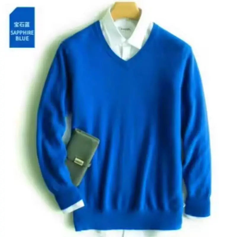 Cashmere Cotton Blended Thick Pullover Men Sweater 2025 Autumn Winter Jersey Hombre Jumper Pull Homme Hiver Knitted Sweaters
