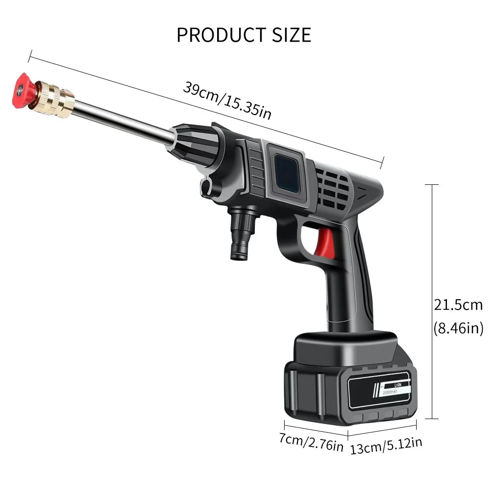 Wireless High-Voltage Cleaning Machine (Dual Electric), Portable Wireless High-Voltage Electric Car Cleaning Machine, Foam Spray Gun Car Cleaning Tool, High-Voltage Car Cleaning Water Gun, Wireless Charging Car Floor Cleaning