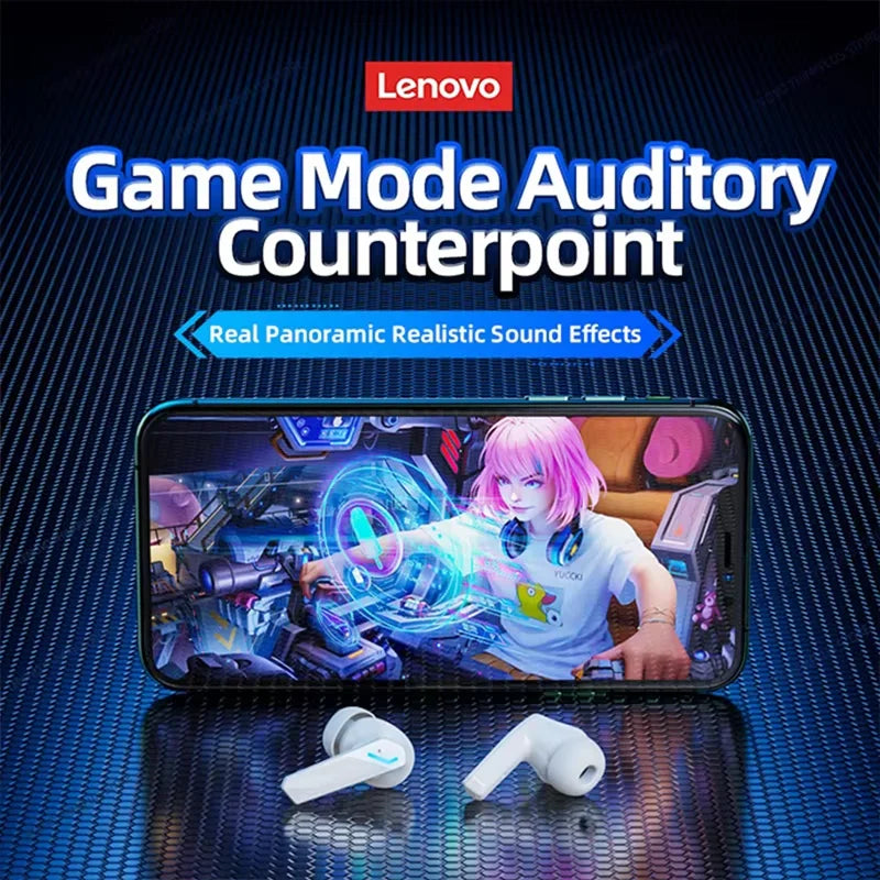 Choice Lenovo GM2 Pro Wireless Bluetooth 5.3 Earphones Gaming Low Latency Dual Mode Music Earbuds Sports In-Ear Headset With Mi