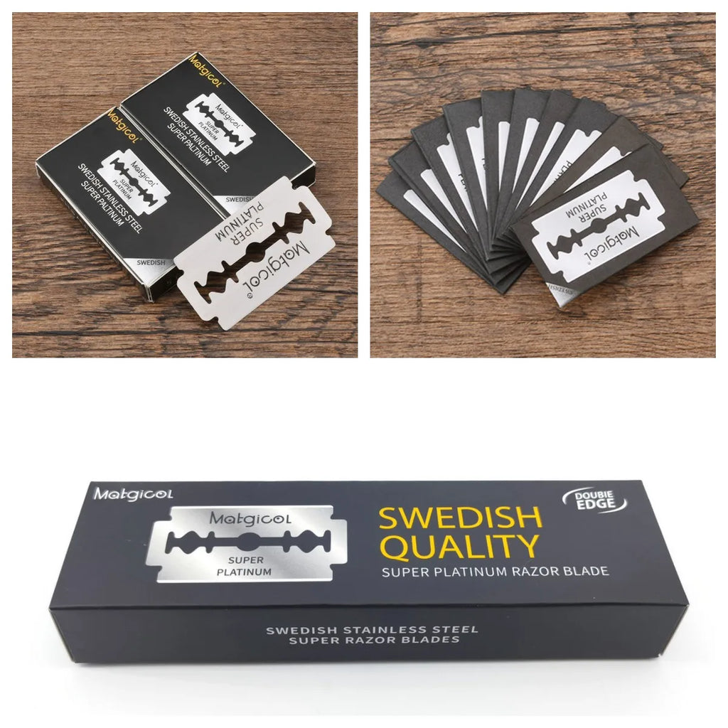30/50/100pcs Men's Razor Double Edge Razor Blades Shaving Manual Safety Shaving Blades Shaving Tool