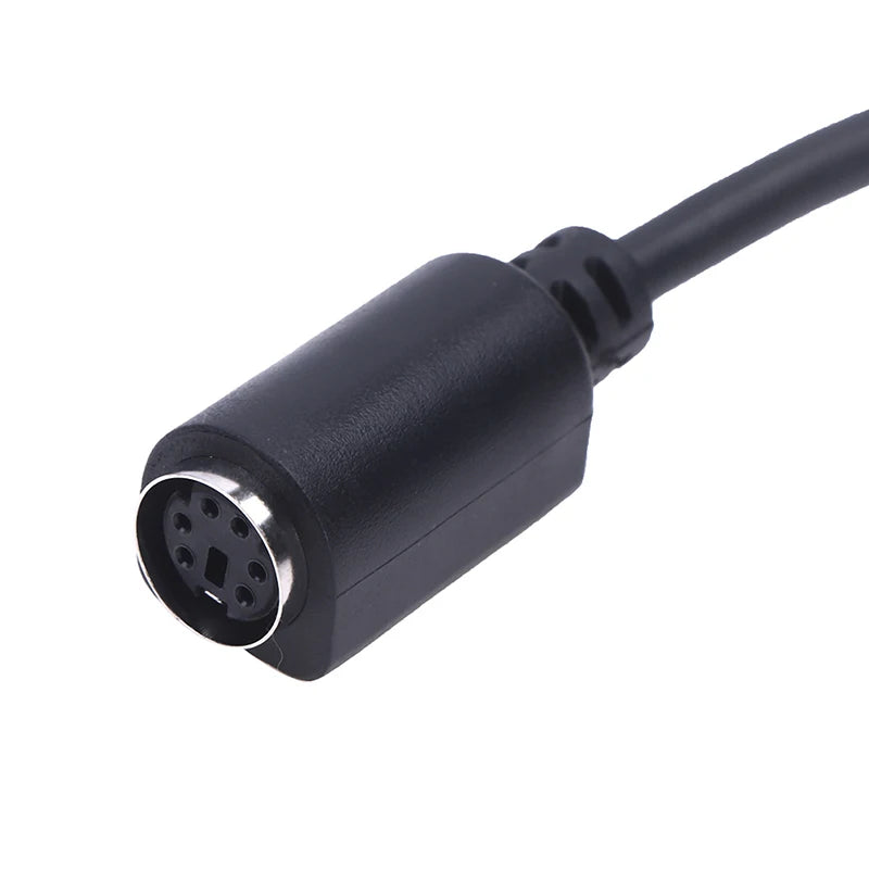 1PC PS/2 Keyboard To AT 5 Pin DIN MD 6-pin Female To DIN 5-pin Male Cable Ps2 Keyboard And Mouse Transmission Cable
