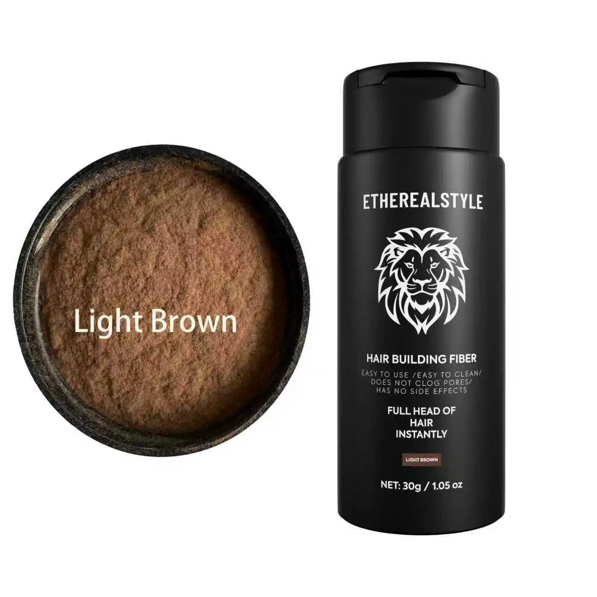 Hair Fiber Powder, 30 G. There Are 11 Colors Available for Selection, It Is a Natural Concealing Product