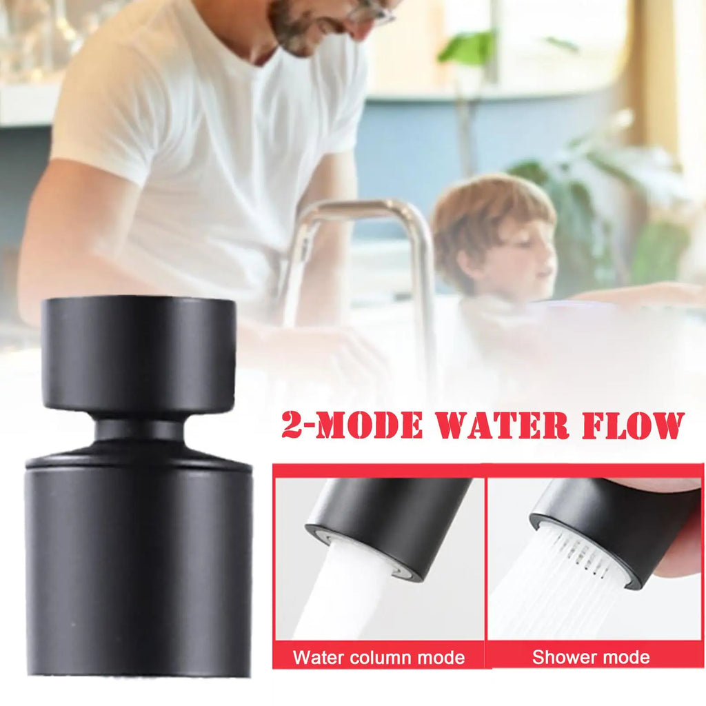 Dual Mode Metal Kitchen Faucet Sprayer Head Bubbler 360° Rotation Adaptor Sink Faucet Extender Aerator Nozzle Filter 22/24mm