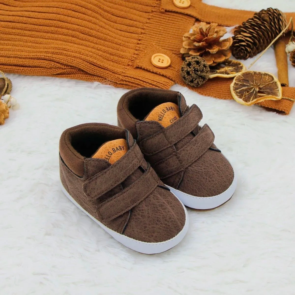 Spring and Autumn Seasonal Collection 0-1 Year Old Baby Shoes Soft Bottom High Top Baby Shoes Baby Shoes Learning Shoes