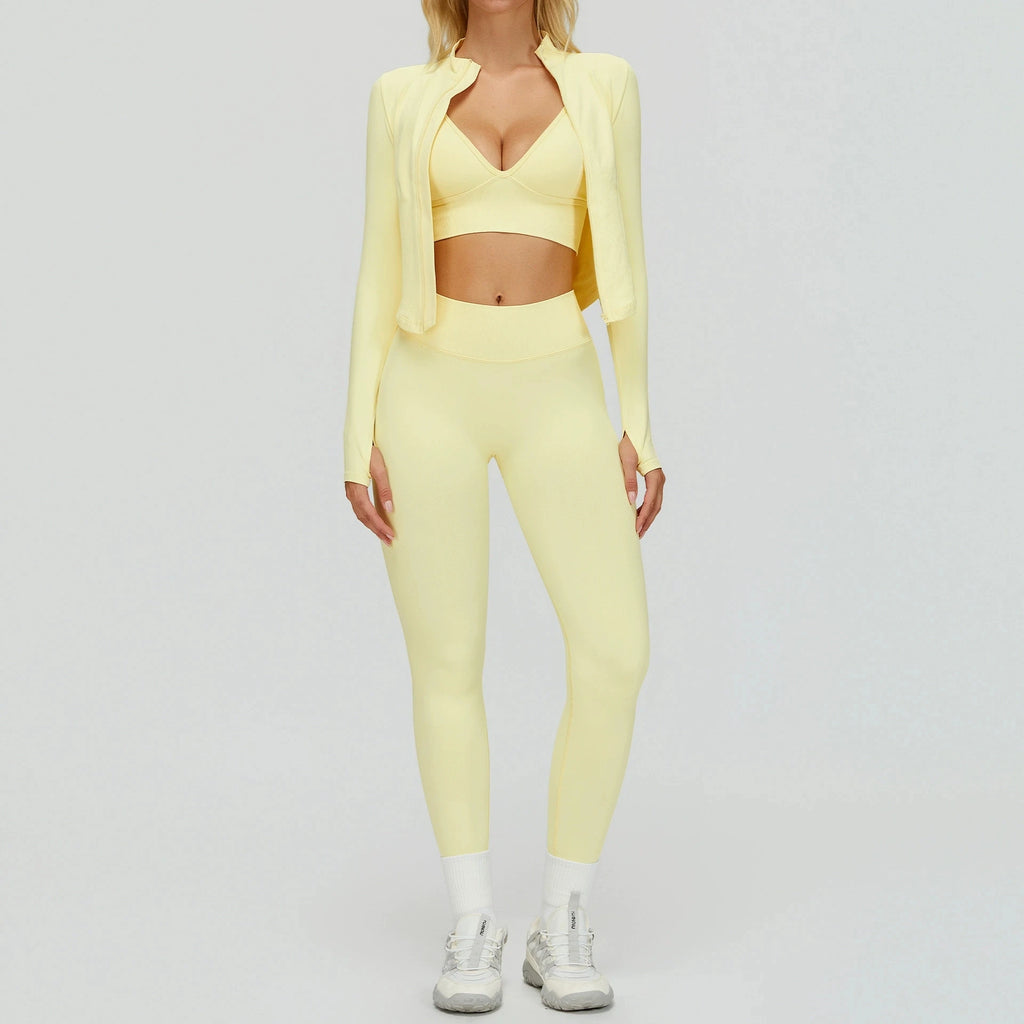 2/3PCS Seamless Sports Set  Yoga Suits  Women Tracksuit Gym Running Workout Clothes Sports Long Sleeve Leggings Yoga Clothing