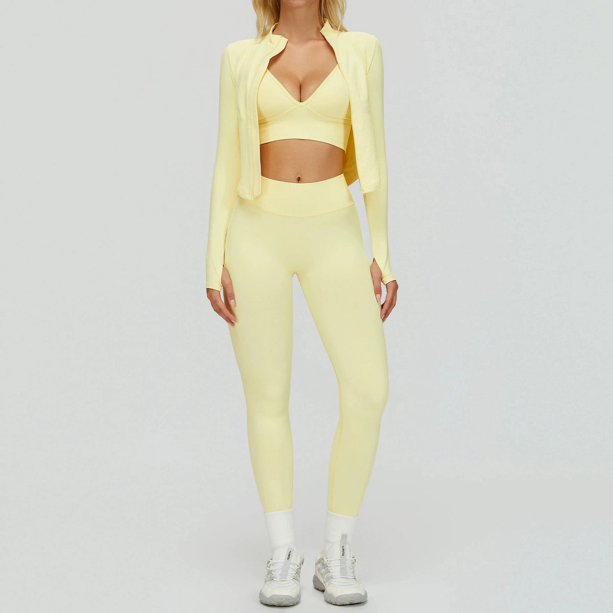 2/3PCS Seamless Sports Set  Yoga Suits  Women Tracksuit Gym Running Workout Clothes Sports Long Sleeve Leggings Yoga Clothing