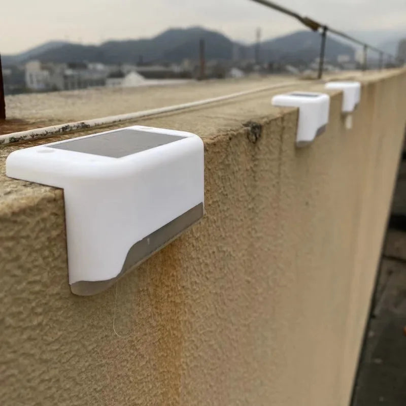 Outdoor Solar LED Lights Railings Stairs Waterproof Fence Step Villa Landscape Lights for Courtyard Decoration