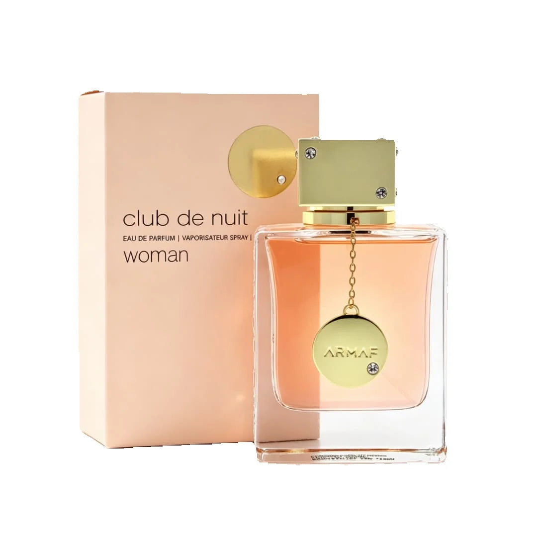 Armaf Club De Nuit Woman Eau De Parfum (3.6 oz / 105 ml) — a Rich, Floral-Fruity-Oriental Fragrance Exuding a Mature, Alluring, and Atmospheric Vibe; the Perfect Scent for an Urban Woman's Evening Date.