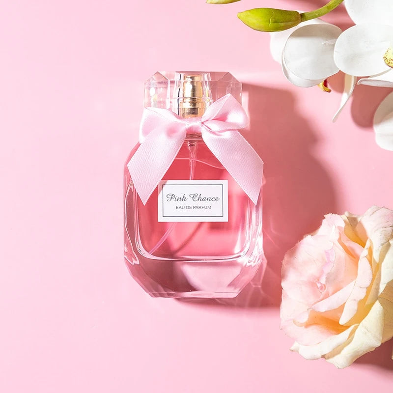 Christmas Gift Pink Chance Encounter Women Perfume Lasting Light Oriental Fragrance Elegant Bow Bottle Romantic Night Sexy Scent