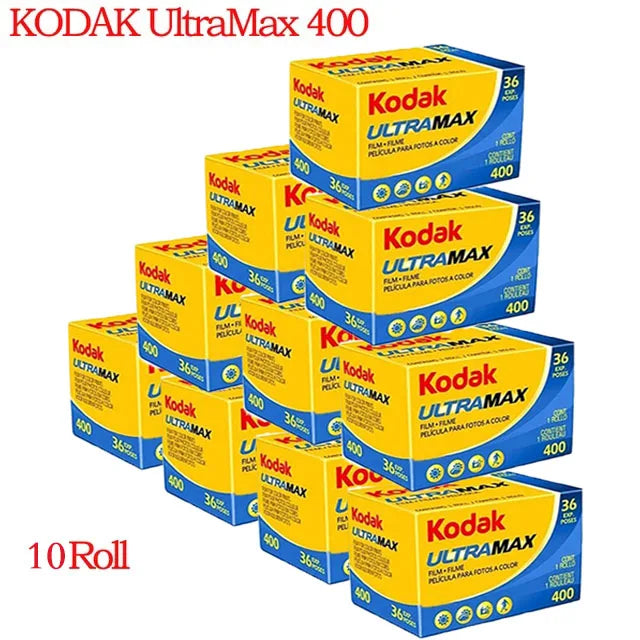 Kodak UltraMax 400 Color Printing 135-36 35mm Film 36 Exposures 1/2/3/5/10 Roll Kodak Film Photo Paper for M35 / M38 H35 Camera