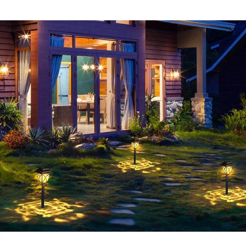 Outdoor Solar Lights Garden Lights Solar Powered Lamp Lantern Waterproof Landscape Lighting Pathway Yard Lawn Garden Decoration
