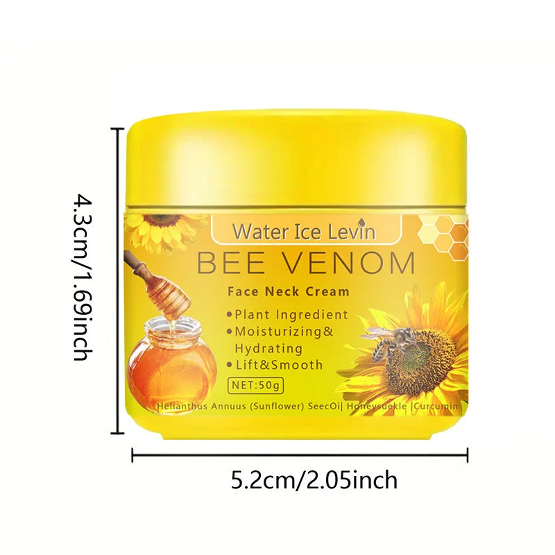 Bee Venom Neck Cream Moisturizing Sagging Improvement Reduce Fine Lines Damaged Skin Repair Facial Cream Nourishing Skin Care