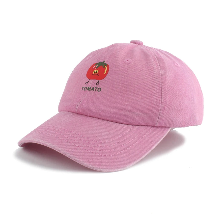 Kids Cartoon Adjustable Baseball Cap Baby Girl Boy Summer Washed Denim Sun Protection Snapback Cap Cute Sun Hats Children 3-7Y