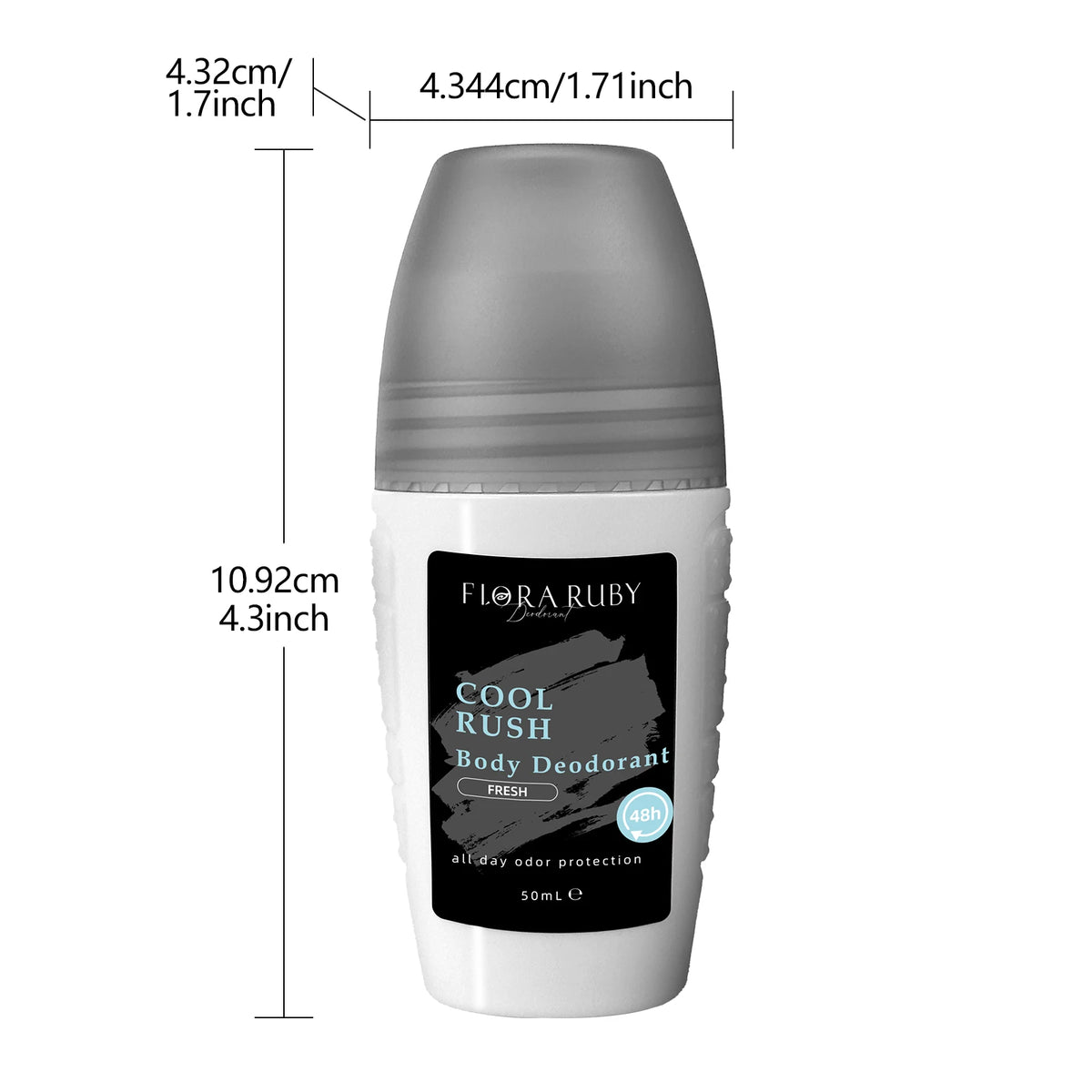 4 Fragrances Men Underarm Roll On Deodorant, Aluminum Free, Portable Gym &Sports Set 48H Odor Protection, Long Lasting Freshness