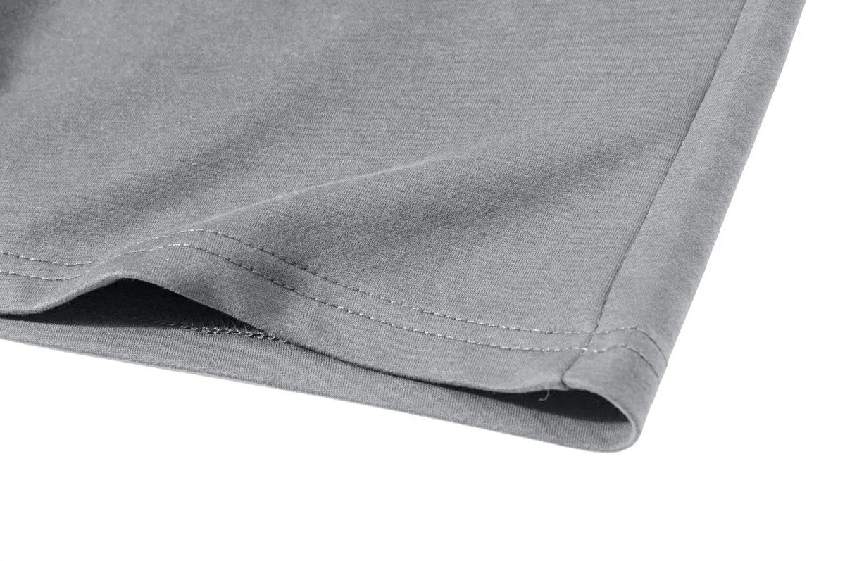TACVASEN Summer Cotton Running Track Shorts Mens Casual Jogger Shorts Elastic Waist Athletic Workout Zipper Pockets Short Pants