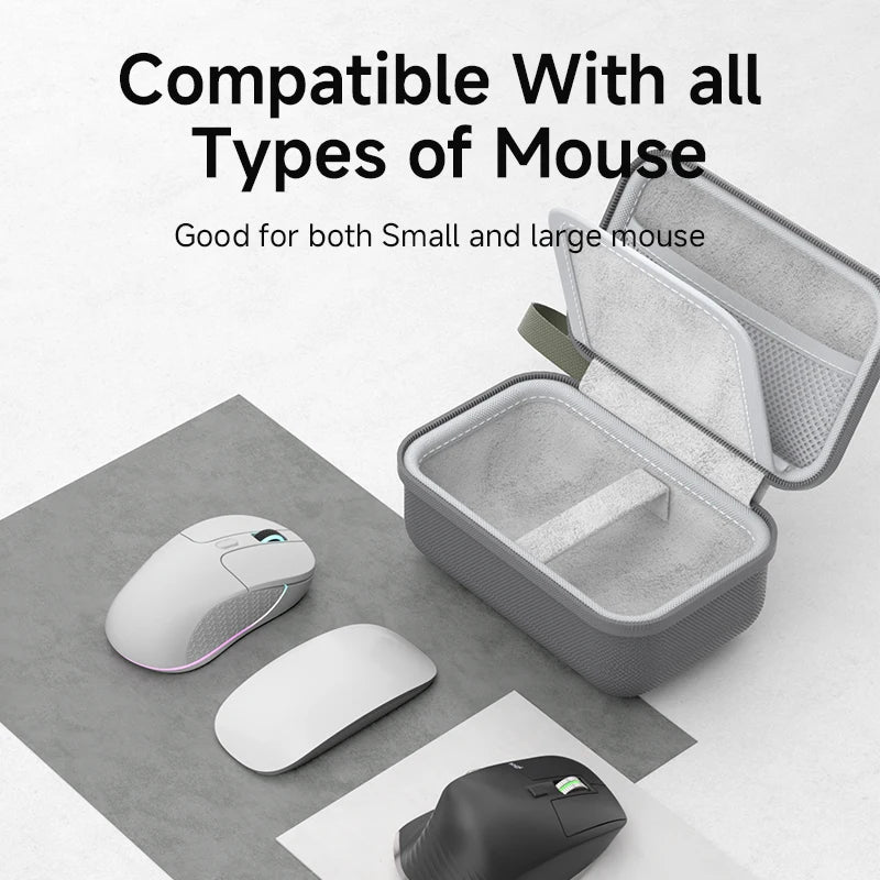 Hagibis Electronic Organizer Travel Case Bag for Mouse Portable Carry Case for Wireless Mouse Cable Charger Power Bank Hardshell