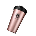 New American Simple Coffee Cup Portable Office Large-capacity Double-layer Vacuum Thermos Cup with Rope Seamless Lined Mug