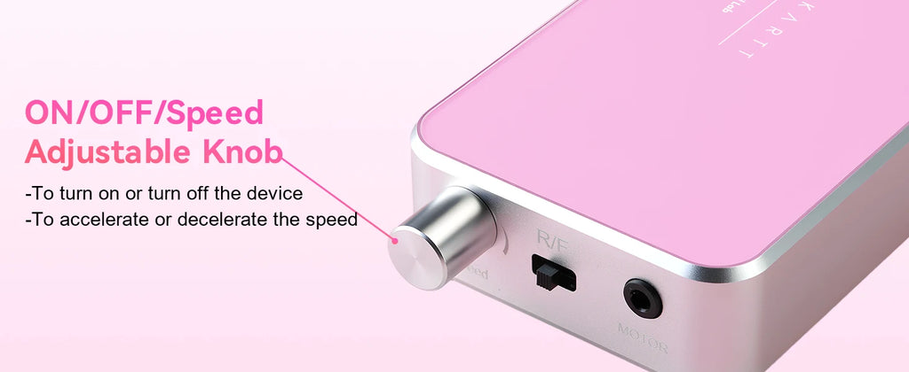 Professional Nail Drill, Nouvella 35000RPM Electric Nail Filer Machine with Coreless Motor Rechargeable Efile for Nails Gel