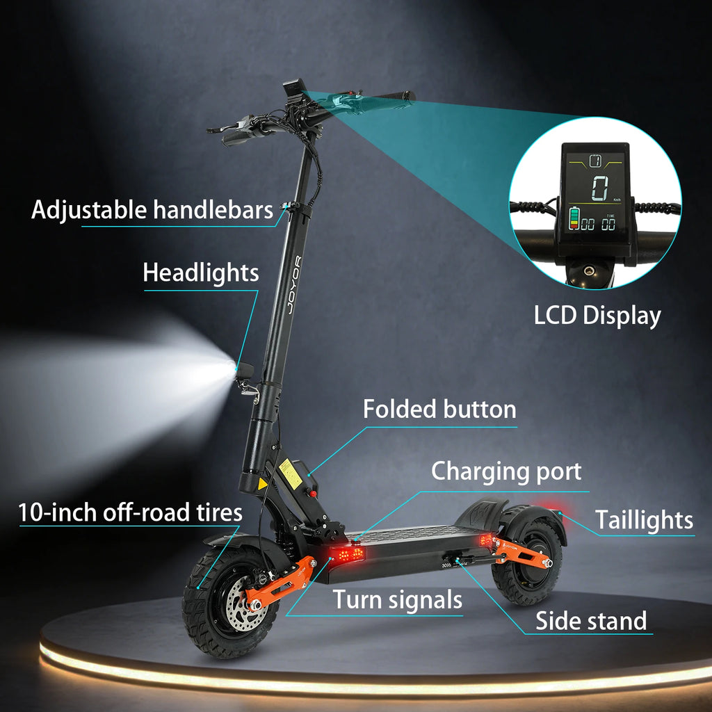 Electric Scooter  Dual Motor 2000W*2 for Adults, 60V Battery, 40mph Max Speed, Up to 50 Miles Range, 10 Inch Tires