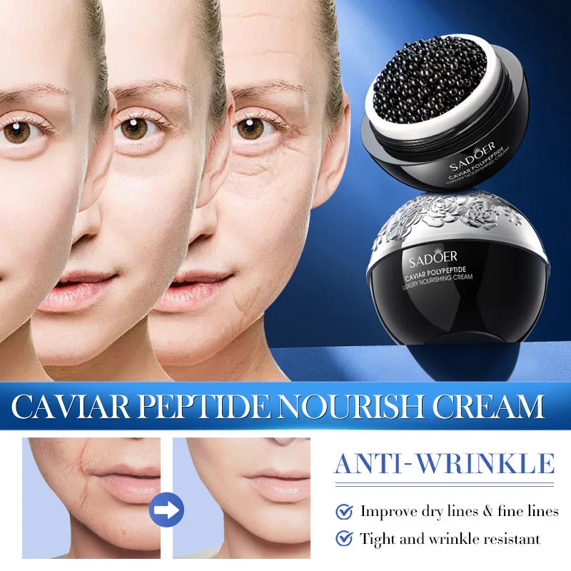 Caviar Anti-Wrinkle Face Cream Collagen Anti-Aging Firming Lift Fade Fine Lines Moisturizing Smooth Brighten Skin Care Products