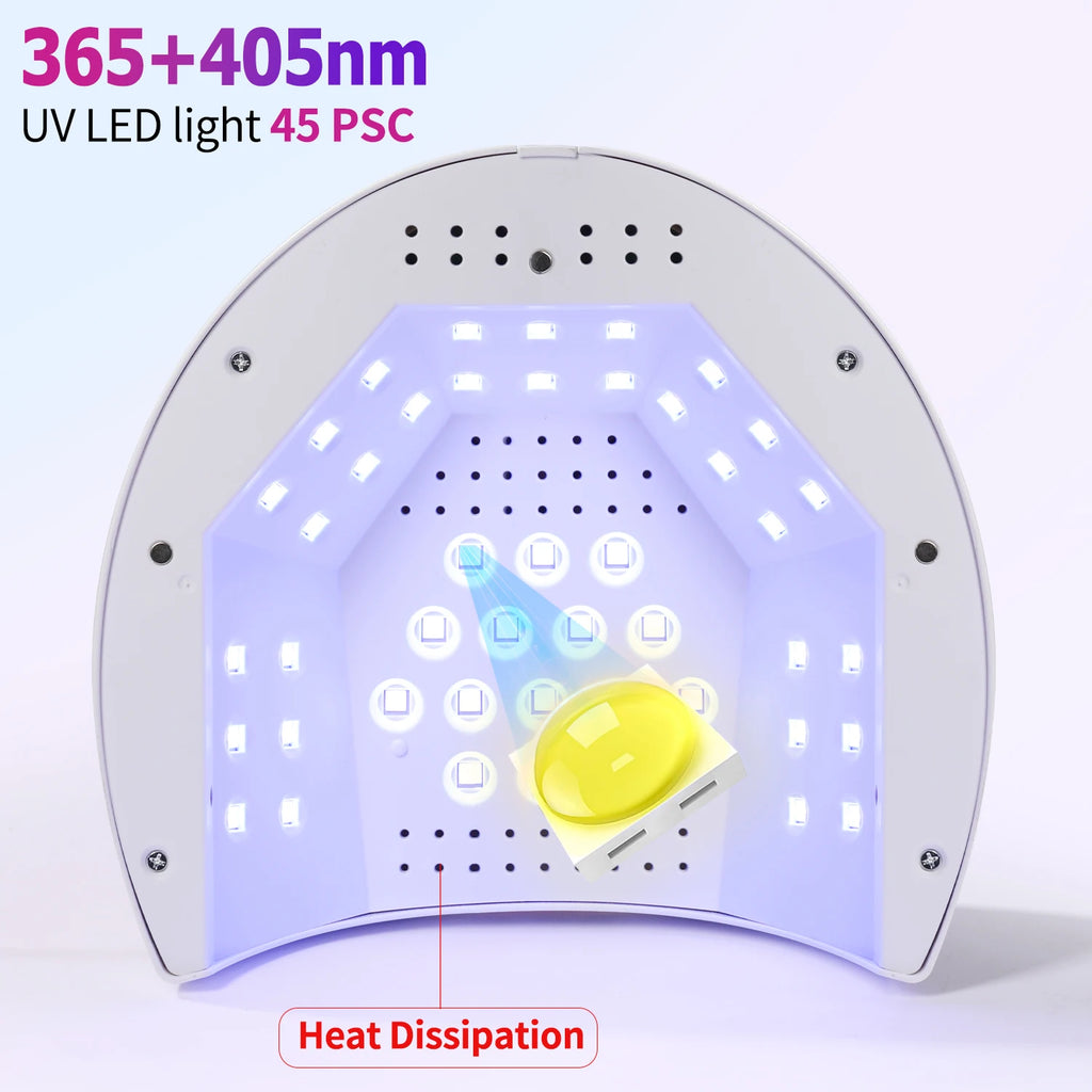YIKOOLIN SUN2C 48W UV Nail Lamp Gel Polish Dryer LED Manicure Pedicure Light Nail Art Machine for Salon Use