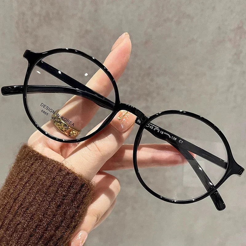Women High Art Reading Glasses Ultra Light Fashion HD Presbyopia Eyeglasses Anti Blue Light Vintage Round Frame Men Eyewear