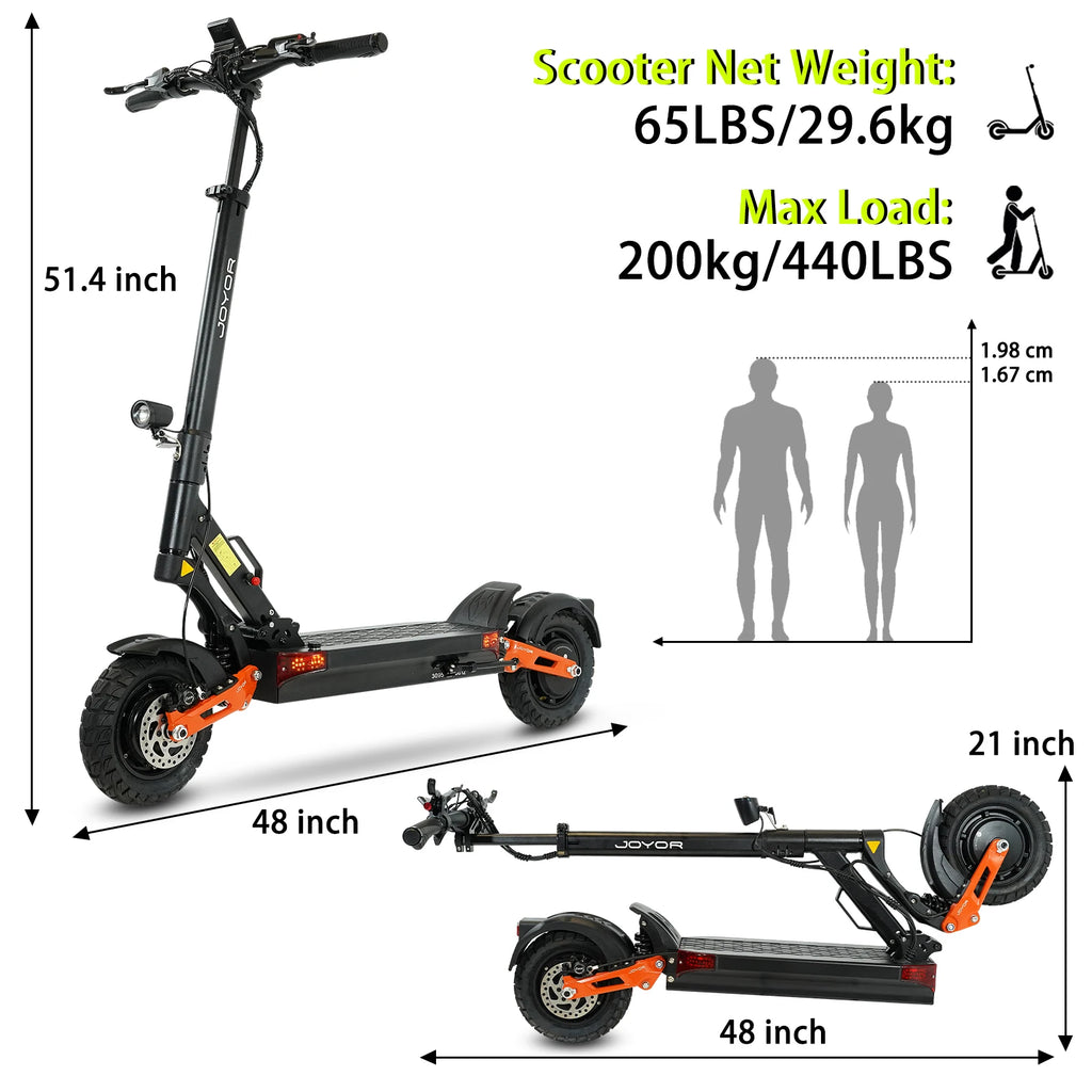 Electric Scooter  Dual Motor 2000W*2 for Adults, 60V Battery, 40mph Max Speed, Up to 50 Miles Range, 10 Inch Tires