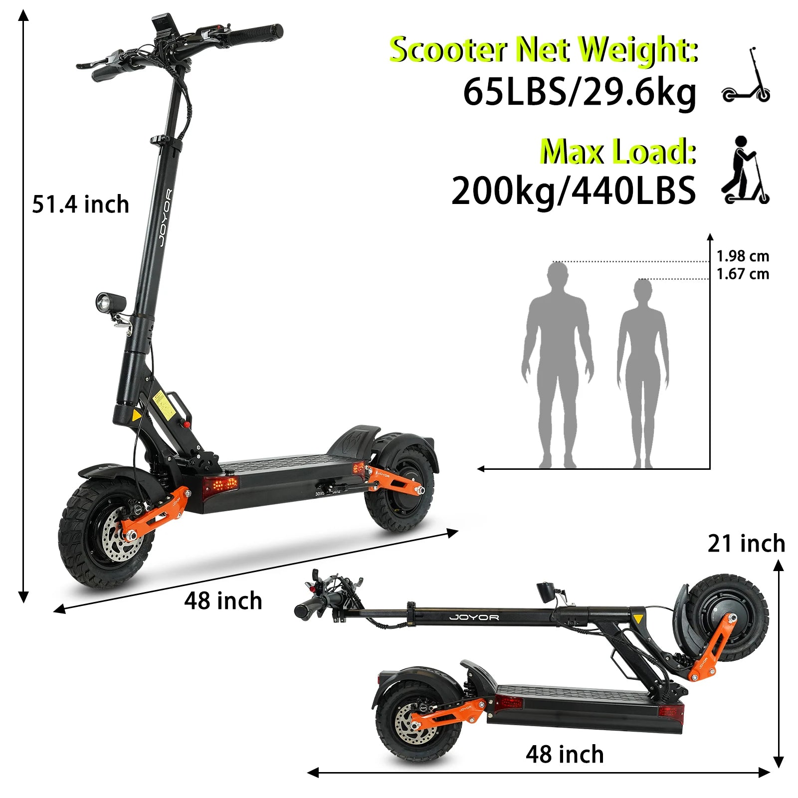 Electric Scooter  Dual Motor 2000W*2 for Adults, 60V Battery, 40mph Max Speed, Up to 50 Miles Range, 10 Inch Tires