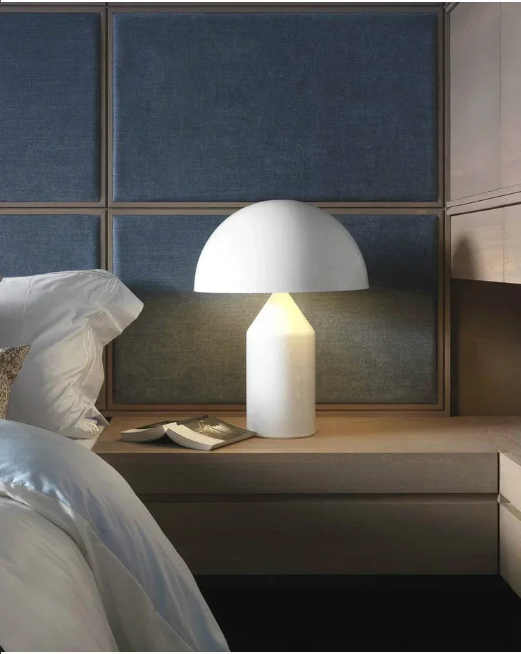 Oluce Atollo Lamp Modern Creative Mushroom Lamp for Bedroom Study Living Room Decoration Gold White Black Bedside Table Lamp
