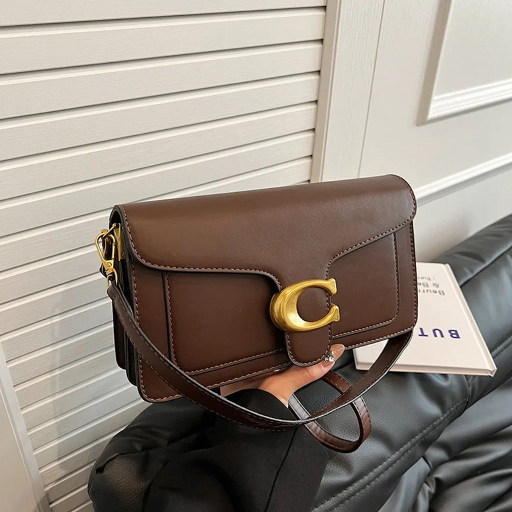 2026 new European retro classic fashionable versatile chain flap crossbody bag, suitable for women to match