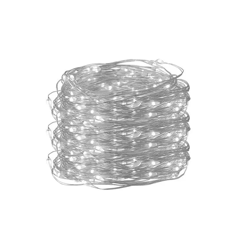 USB LED String Lights 5M Silver Wire Garland Light Waterproof Fairy Lights for Christmas Wedding Holiday Party Decoration