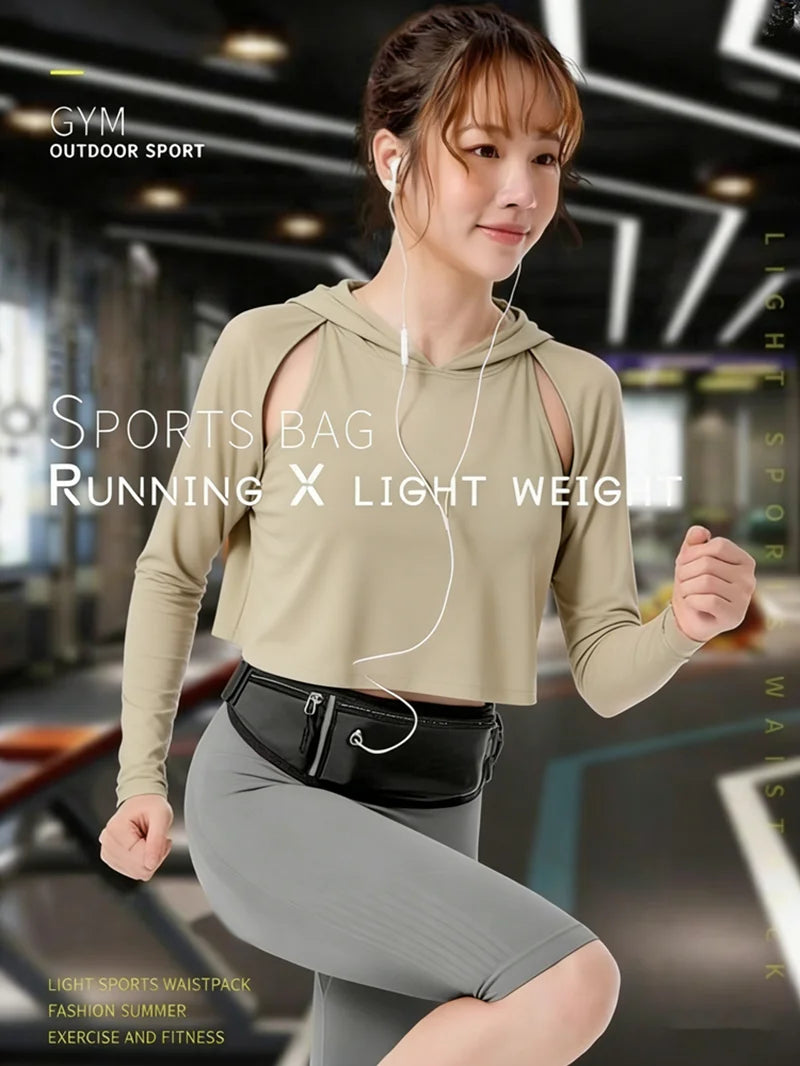 Waterproof Sports Waist Bag for Invisible Close Fitting Running Belt Anti Theft Lightweight Fitness Jogging Outdoor Travel