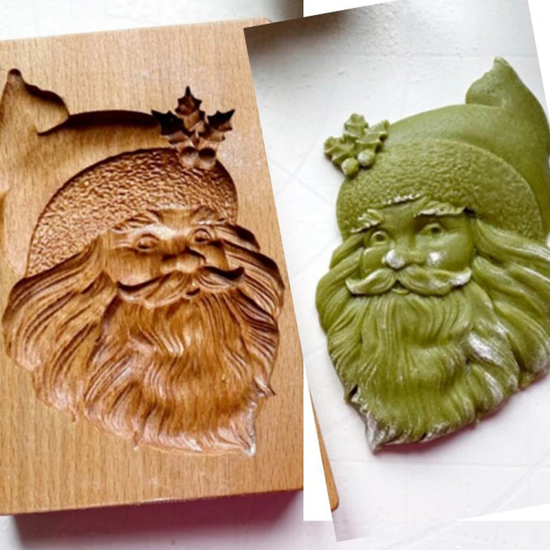 3D Cookie Baking Molds Wooden Gingerbread Mold Press Pumpkin Embossing Tools for Cake Decor DIY Kitchen Gadgets Cookies Moulds
