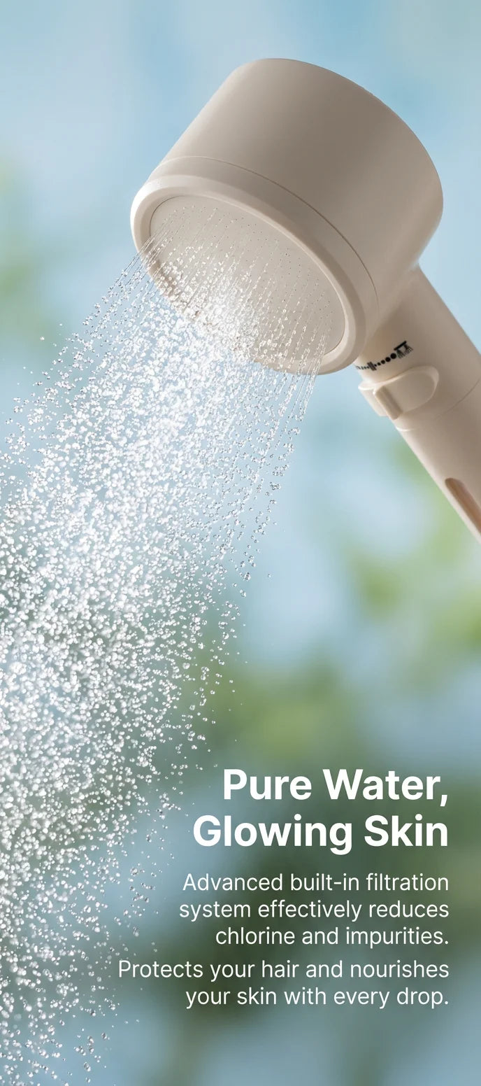 High Pressure Filter Shower Head Double Sided Handheld Macaron Sprayer Chlorine Removal for Bathroom