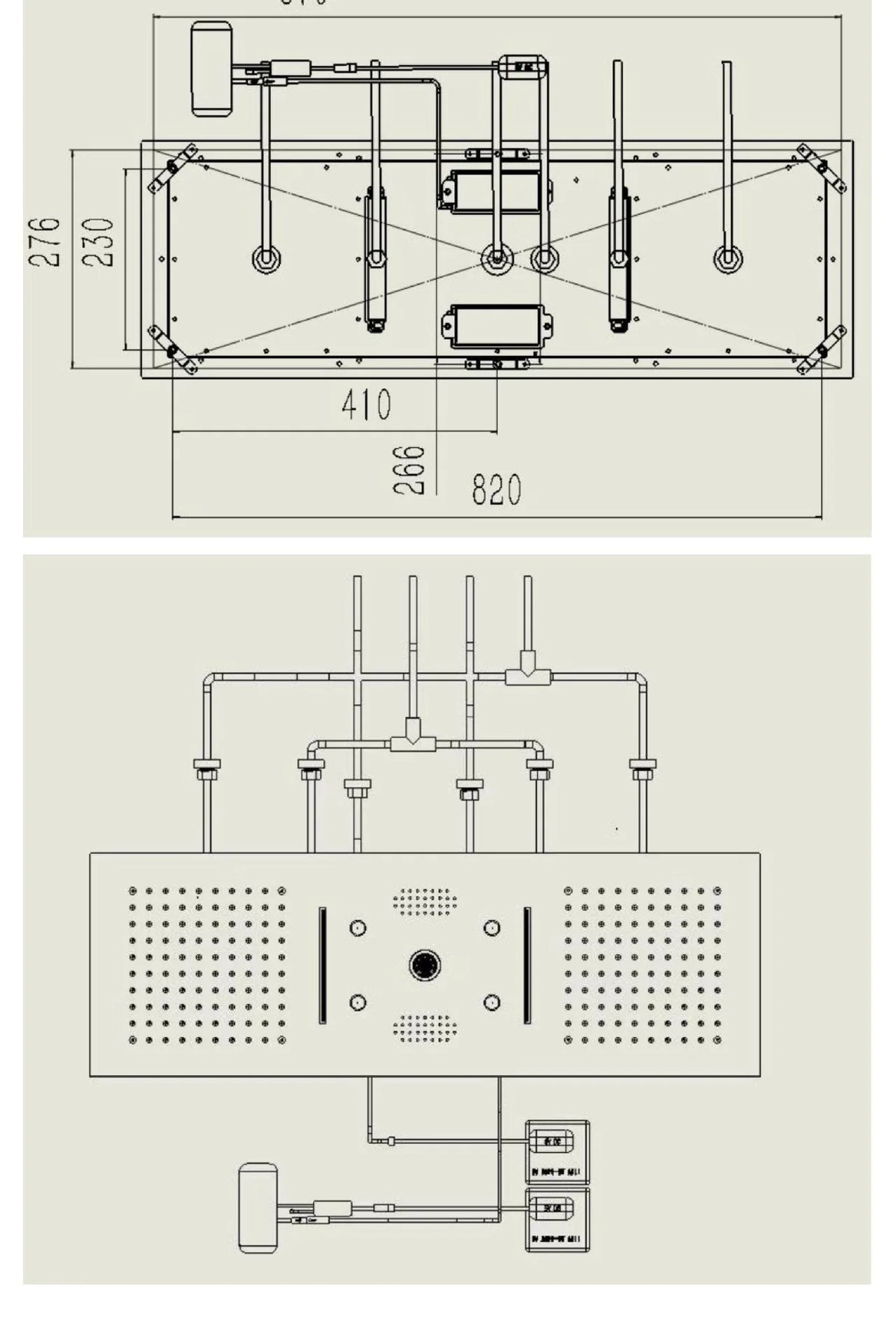 Rainfall LED Bluetooth Shower Set with Digital Display and Thermostatic Control All Brass Buttons