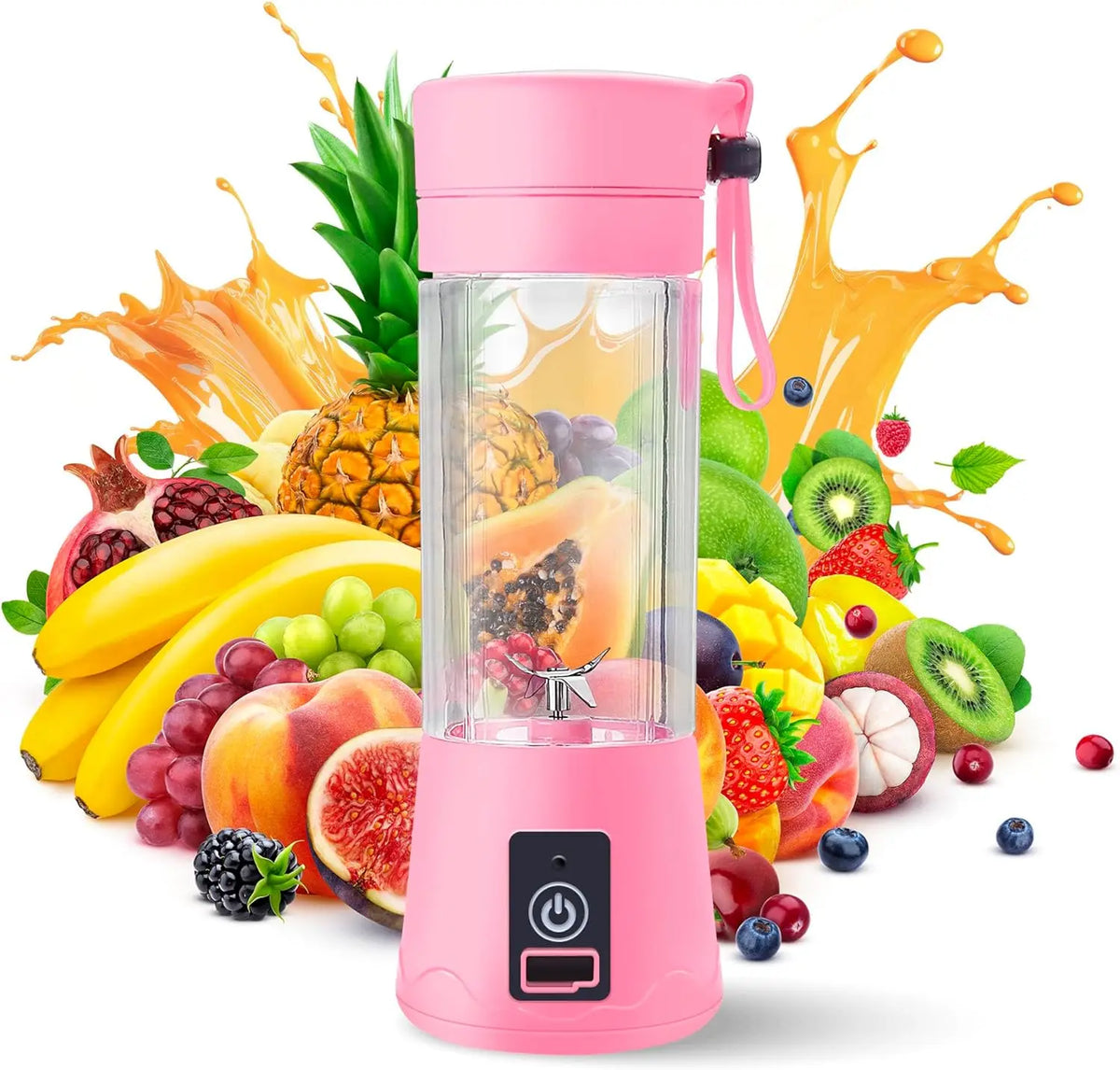 Portable Mini Electric Juicer USB Charging Fruit Orange Lemon Blender Smoothie Milkshake Maker Kitchen Automatic Fresh Squeezer