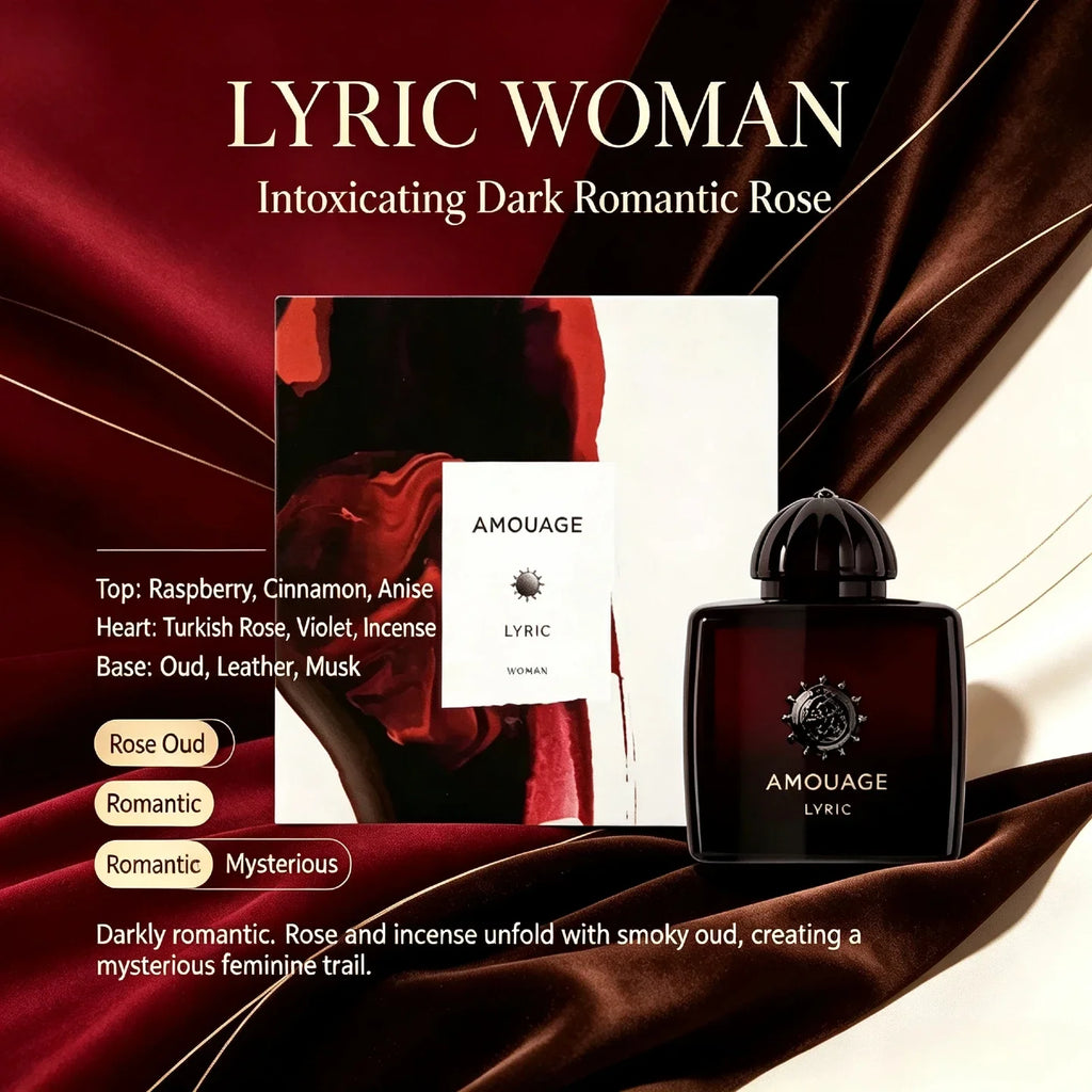 AMOUAGE Perfume Collection: Guidance 46, Interlude & Lilac Love 100ml Unisex Eau De Parfum, Luxury Woody Oriental Arabian Scent