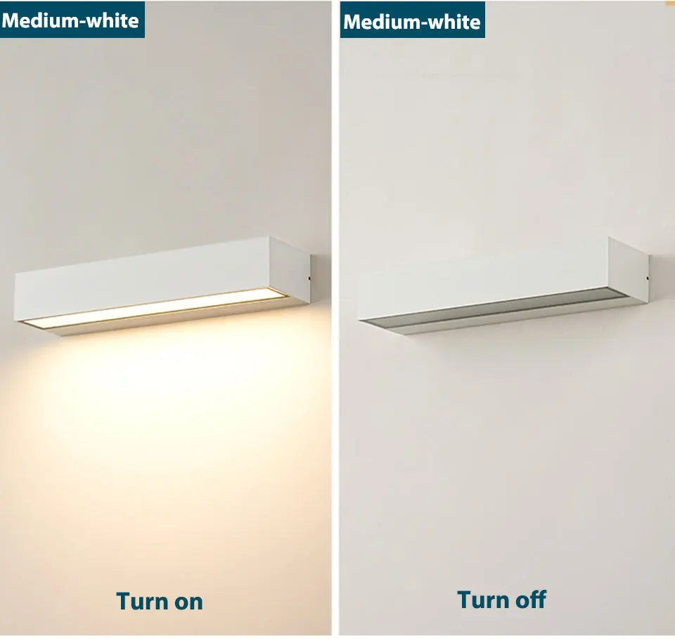 LED Outdoor Porch Wall Sconces Aluminum Exterior Wall Light Fixtures IP65 Waterproof Lamp for House Patio Doorway Garage Decorat