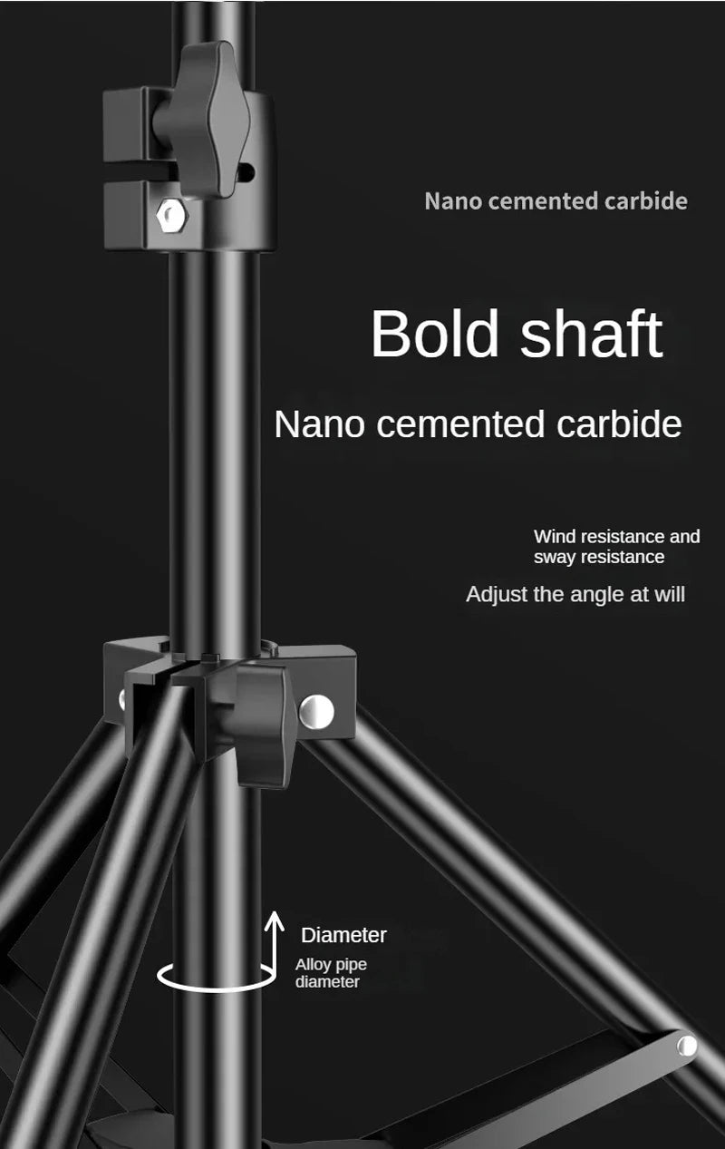 160cm Live Broadcast Photo Tripod Landing Type Camera Anchor Video Selfie Light Frame Metal Mobile Phone Holder