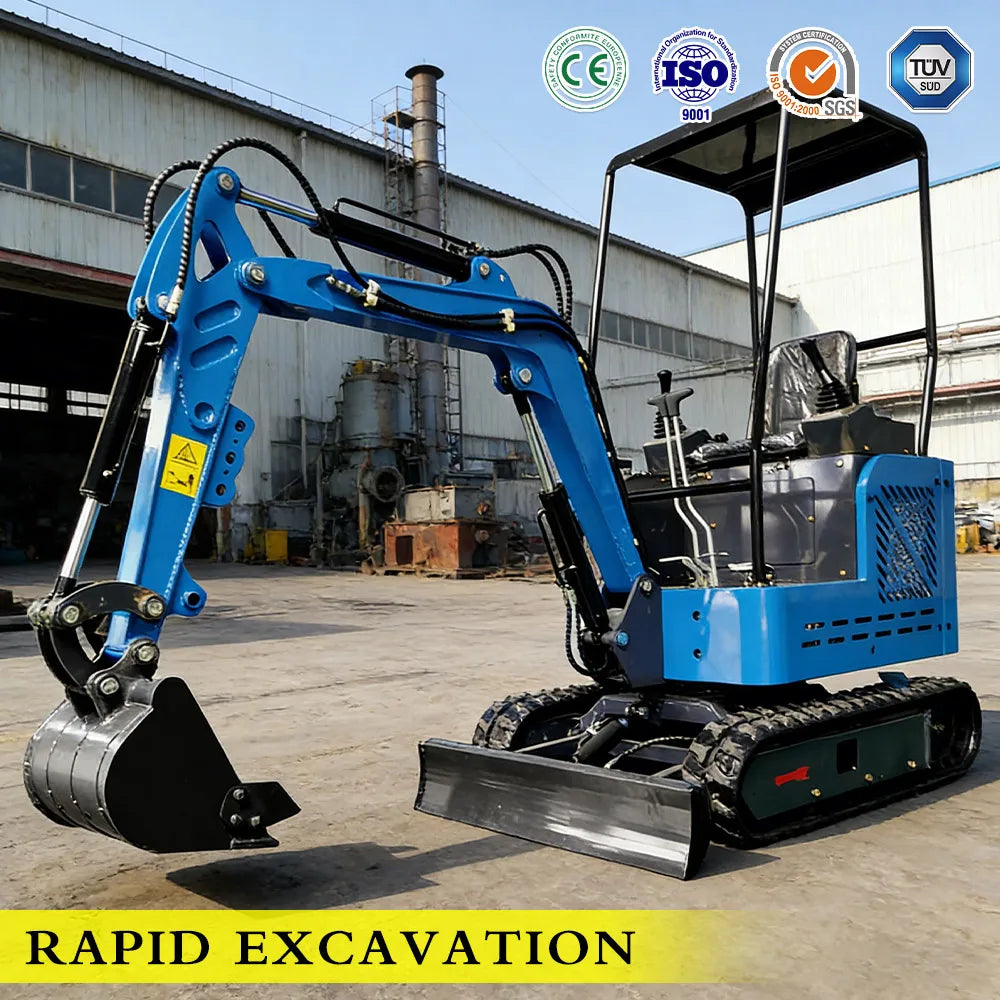 Mini Digger 0.8-2 Ton For Trenching Digging Grading Multi Scene Small Excavator For Kubota Engine CE/EPA Certified Safe Operatio