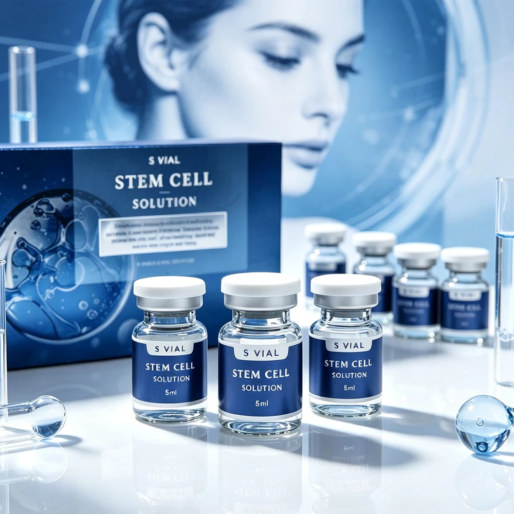 Korea Hyaluronic Acid STEM CELL SOLUTION Ampoule Skin Care Hydration Repair Skin Firming Brightening Rejuvenate Essence Kit
