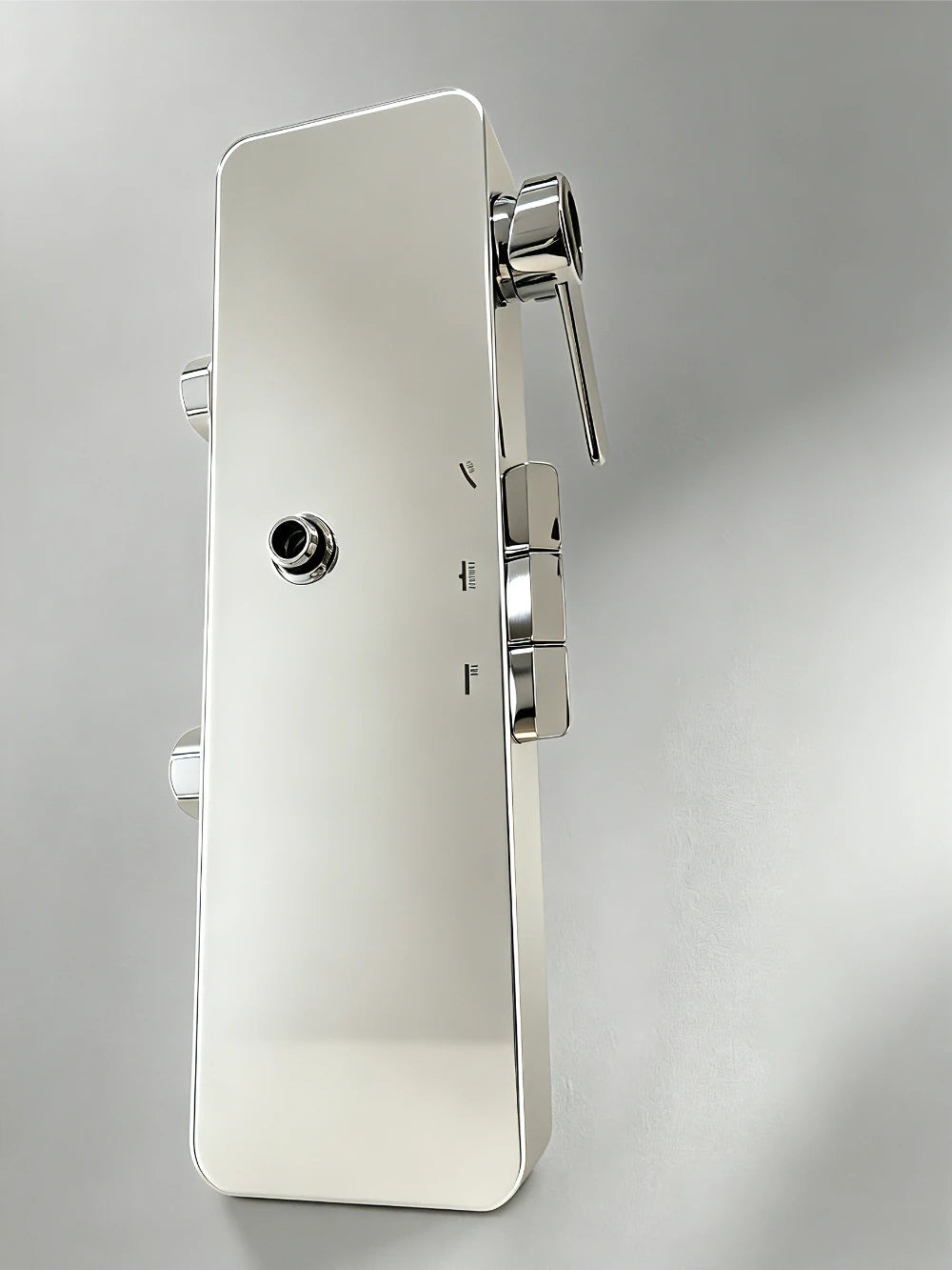 Rainlfall Pressurized Shower Set Three Functions Wall Mounted Bathroom Shower Faucet Set Brass Shower System Set with Piano Key