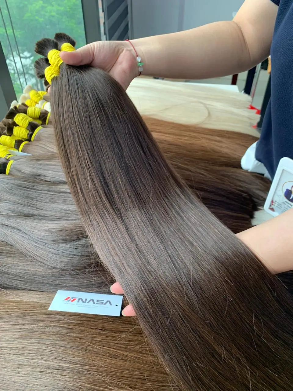 Factory Price Raw Vietnamese Hair Virgin Human Hair Super Double Drawn Customized Color Bulk Hair Extensions