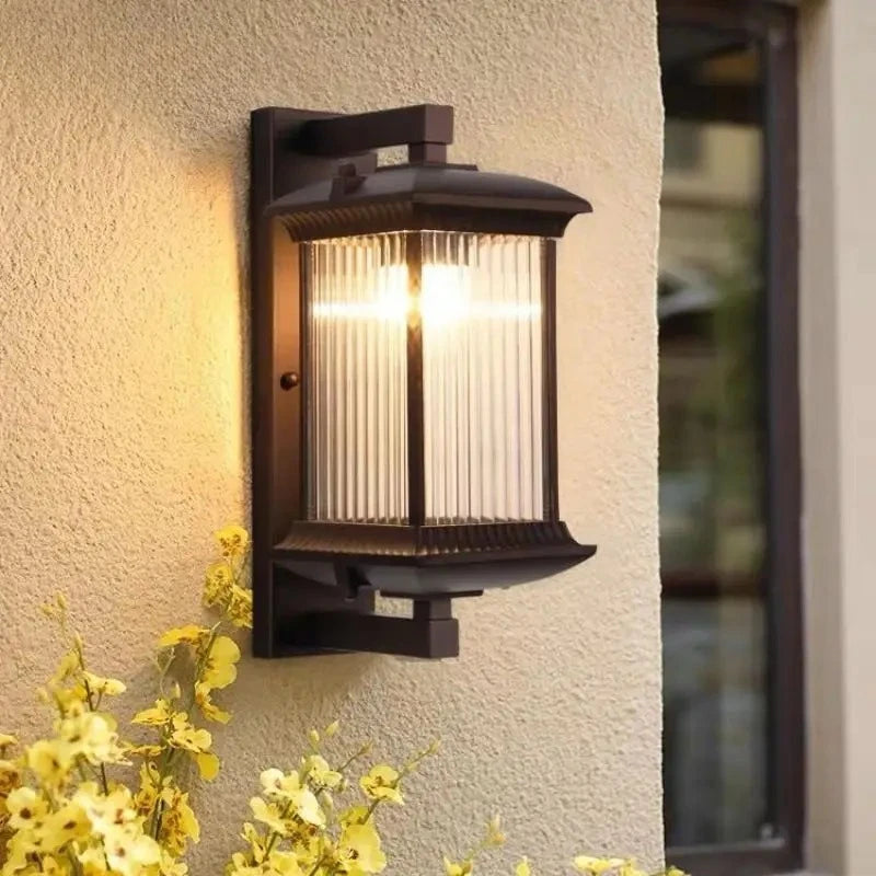 Aisle Outdoor Garden Courtyard Exterior Corridor Balcony Modern New Chinese Villa Door Light Wall Light