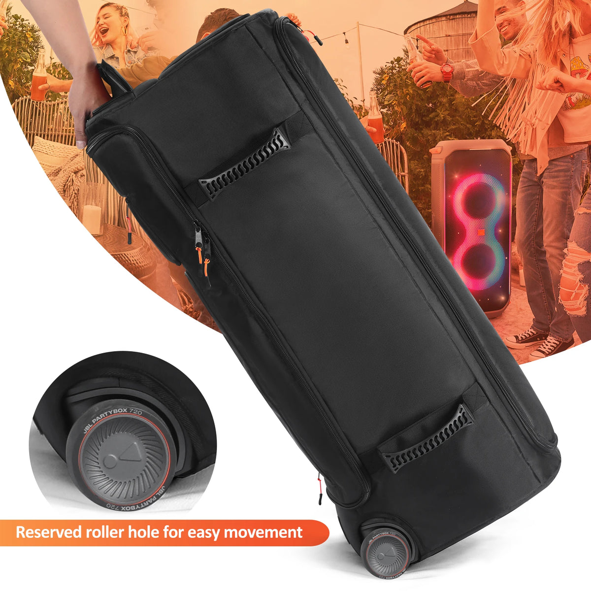Portable Speaker for JBL PartyBox 720 Outdoor Waterproof Speaker Case Travel Protective Storage Bag Dust Cover Storage Bag